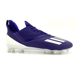 Adidas Men's Adizero Scorch Football Cleats Purple White Lace Up FX4253 Size 15